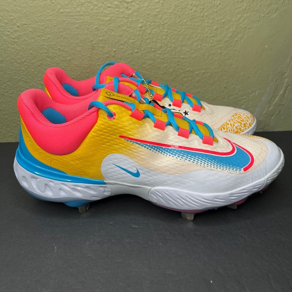 Nike x RBI Exclusive Alpha Huarache Elite 3 Low Men's Sz 12 Baseball Cleats Rare